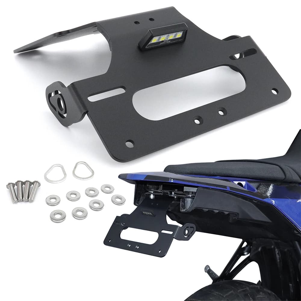 Kit d'élimination de garde-boue arrière bien rangé, support de plaque d'immatriculation pour Yamaha Tenere 700 XTZ690 Tenere 700 Rally/World Raid/Rally