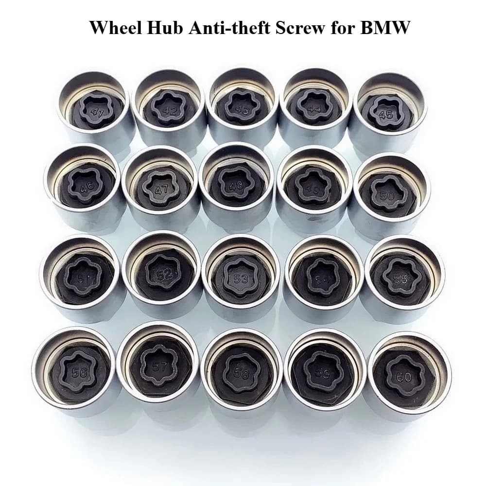 Écrou de verrouillage de 2,2 de roue antivol de voiture, manchon adaptateur de clé, outils de démontage et de réparation pour BMW, All F10 Tage X5, X6, Z4