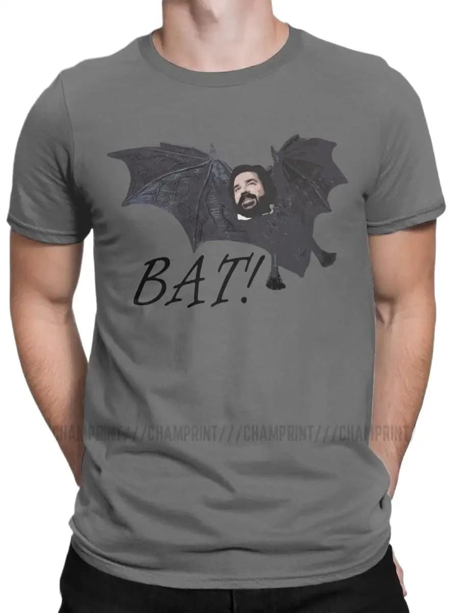 T-shirt manches courtes et col rond pour homme, en coton, grande taille, Cool, Bat, Jackie, Daytona, What We Do In The shadow