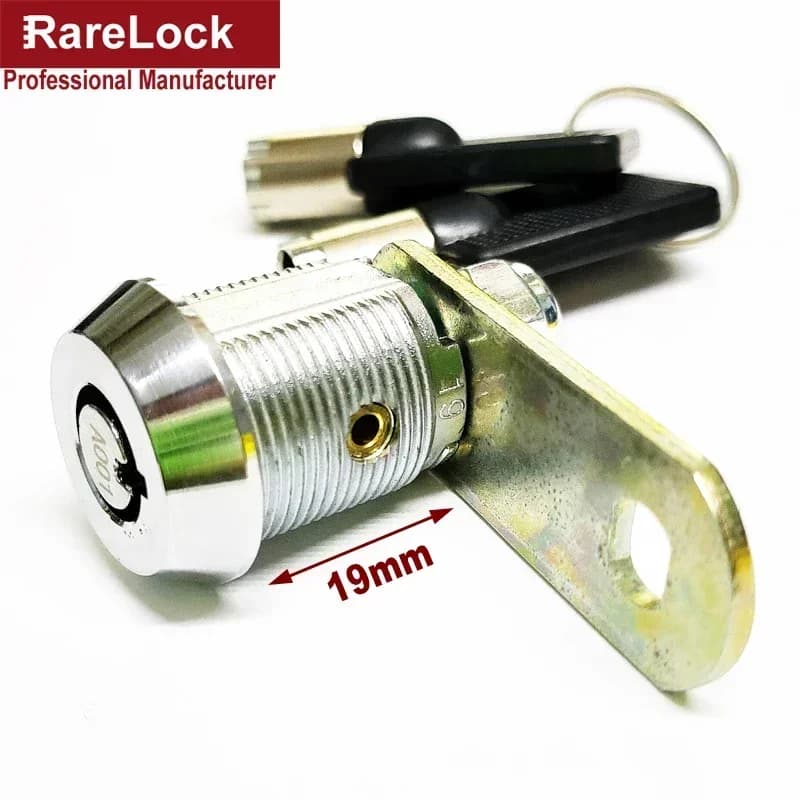 Serrure à came d'armoire tubulaire 19mm, pour tiroir, boîte aux lettres, boîte à outils, Machine de jeu, quincaillerie de meubles de bricolage, Rarelock MA015 G, offre spéciale