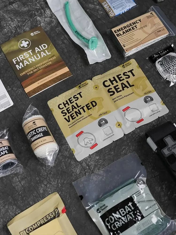 Rhino Rescue – Kit de traumatologie d'urgence, Combat tactique IFAK pour fournitures de réponse aux premiers secours
