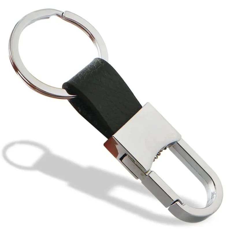 Porte-clés de voiture en cuir véritable pour hommes, porte-clés en métal simple, porte-clés, accessoires de voiture pour Benz, Audi, VW, Toyota, BMW, JOGift