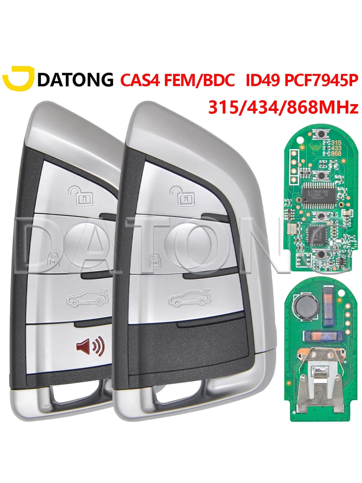 Datong World clé à distance de voiture pour BMW 1 3 5 7 série X1 X3 X5 X6 X7 F CAS4 CAS4 + FEM 2011-2017 PCF7945 remplacer la clé de voiture sans clé Go