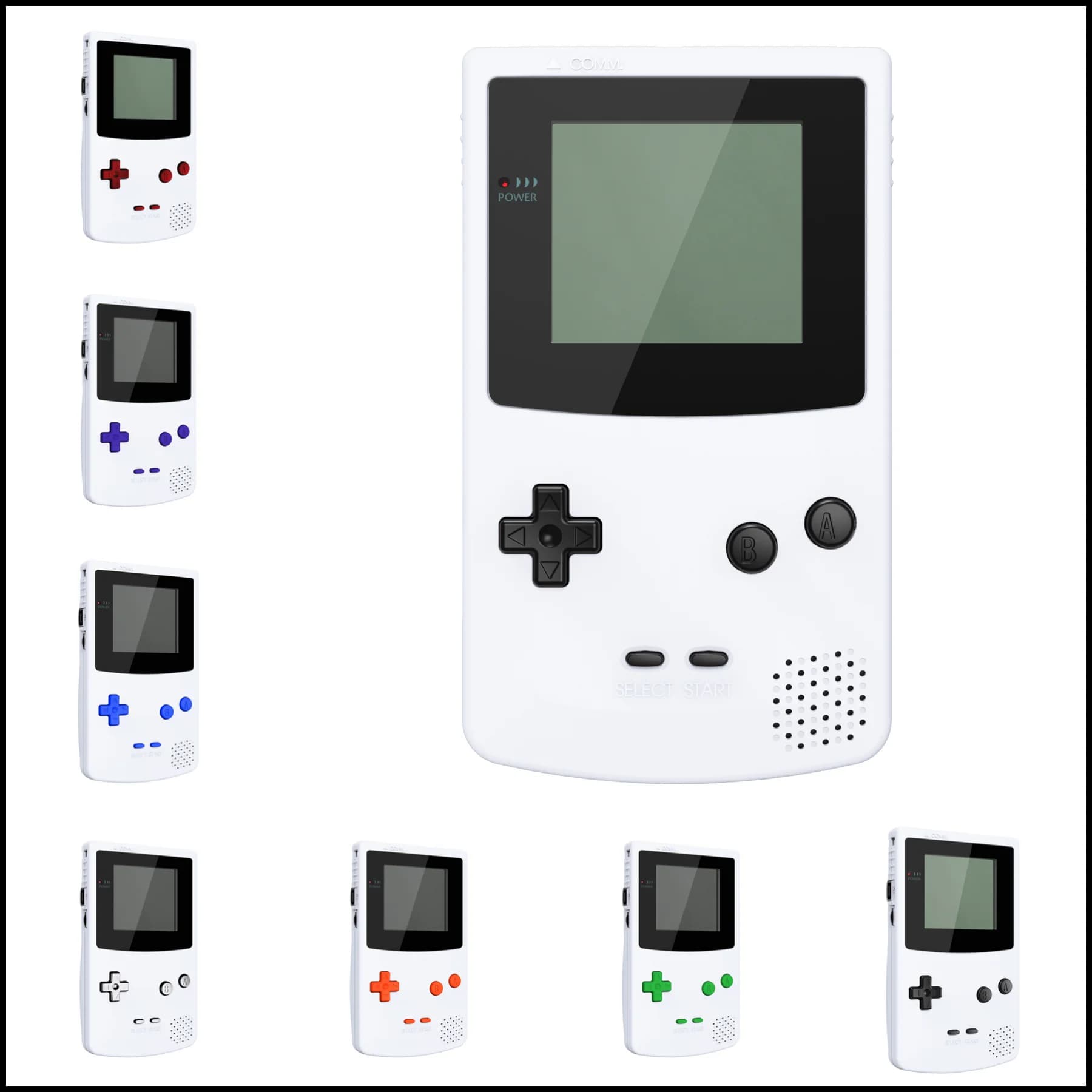 Console de jeu Gameboy couleur GBC, kit complet de remplacement, non inclus