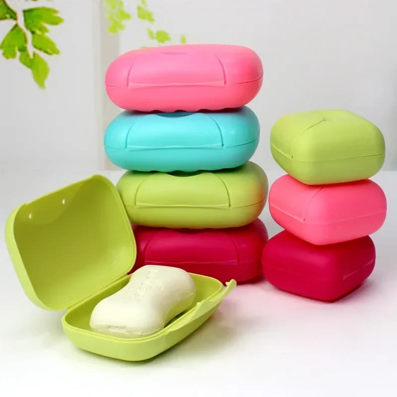 Boîte à savon de voyage en plastique, assiette à vaisselle, étui, conteneur de lavage, douche à domicile, salle de bains, étui à savon scellé