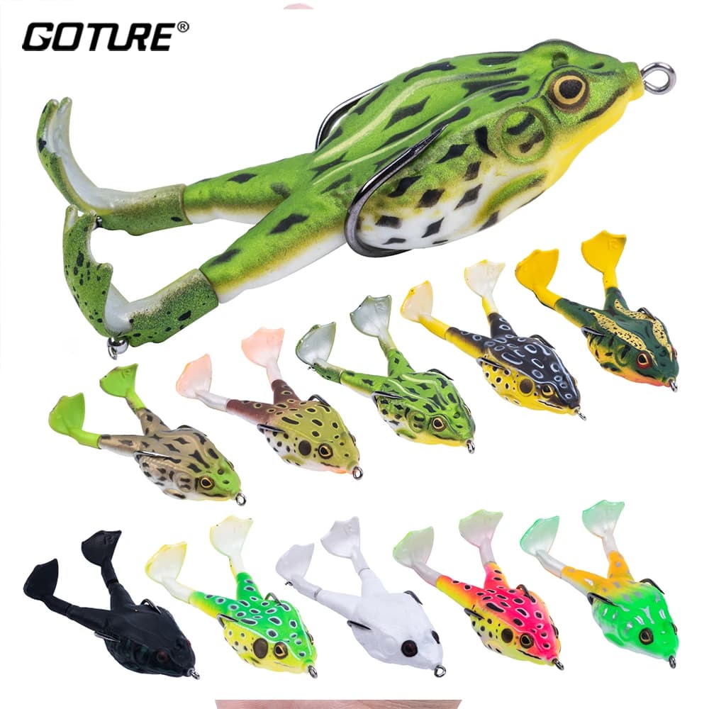 Goture – appât artificiel souple en Silicone pour la pêche en surface, leurre pour attraper des poissons, avec Double hélice, Wobbler, 8/9/10 CM