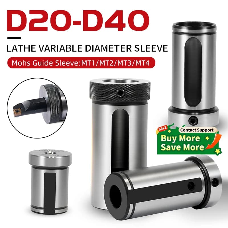 Manchon réducteur D16 D20 D25 D32 D40-6/32/MT1/MT2/MT3/MT4 Porte-outil de tour CNC, guide de magazine d'outils, douille de guidage