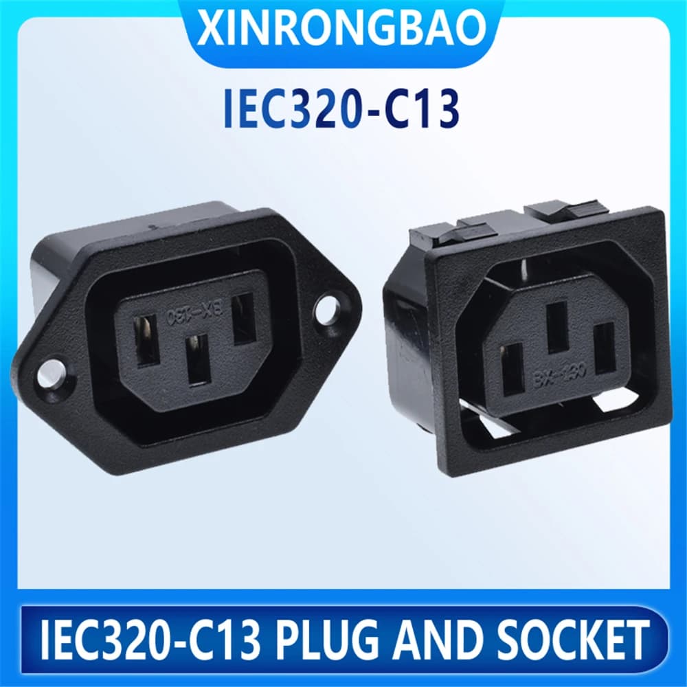 IEC320-C13 600 prise et prise industrielles connecteur de linéaire électrique prise murale d'armoire électrique 10Asnap dans le type iseats 320 puissance
