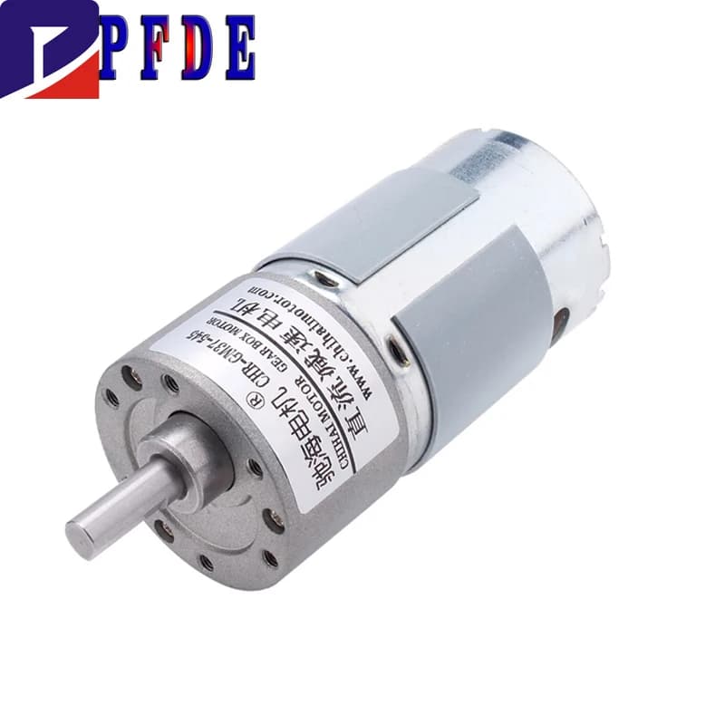 Moteur à engrenages de réduction d'arbre de sortie de moteur de réduction de couple élevé JGB37-545 12V/24V 8 tr/min ~ 1000 tr/min