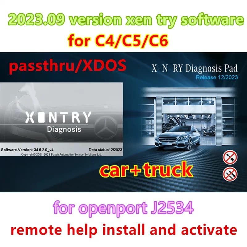 Logiciel Xentry 2023.09 : Installation et Activation à Distance pour Diagnostic Logiciel MB STAR SD C4/C5/C6 pour C4/C5/C6 OpenPort 2.0
