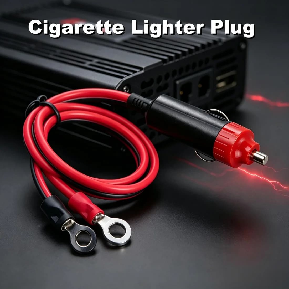 Câble adaptateur allume-cigare 50CM 12V vers 220V, cordon d'alimentation portable pour onduleur