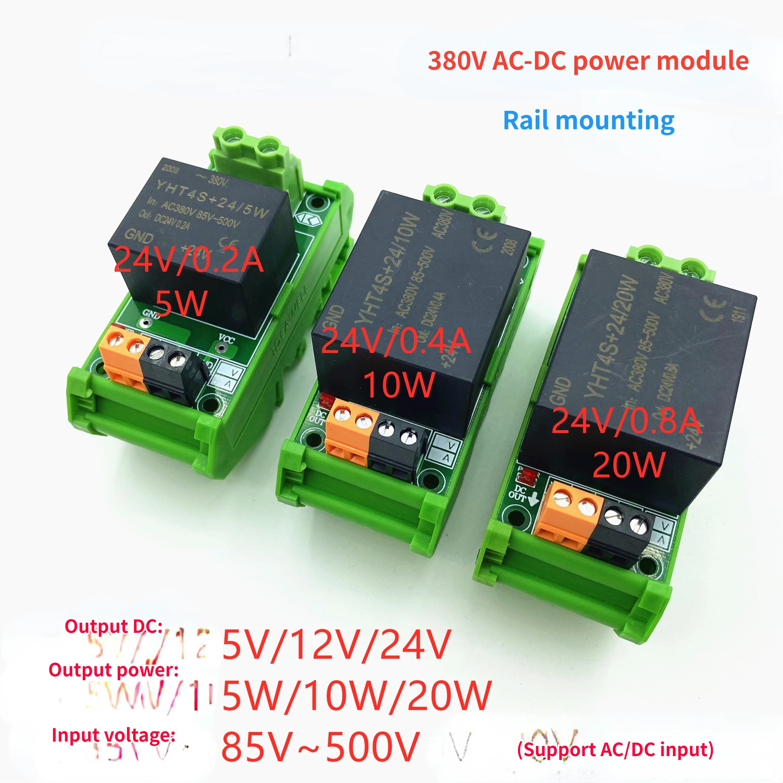 Petite technologie d'alimentation d'énergie de commutation de AC-DC 380V à l'isolement de CC de 5V/12V/24V-5W/10W/20W