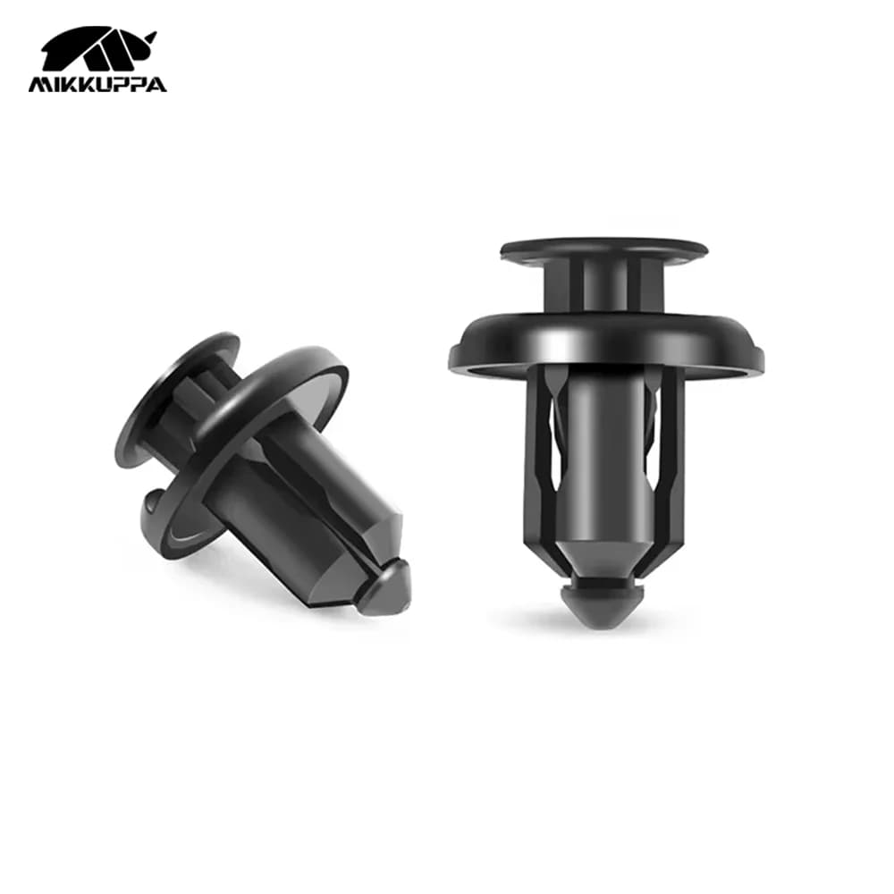 MIKKUPPA 100 pièces 10mm nouveaux Clips de pare-chocs de voiture en Nylon Rivet en plastique retenue de poussée Kit de fixation de panneau de garniture pour Honda CR-V Accord