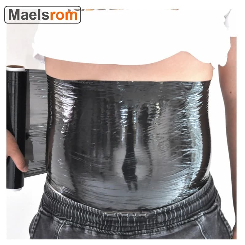 1 rouleau osmotique plastique corps enveloppement papier Cellulite taille brûlant perte de poids minceur corps enveloppement sueur Shaper taille pour femme