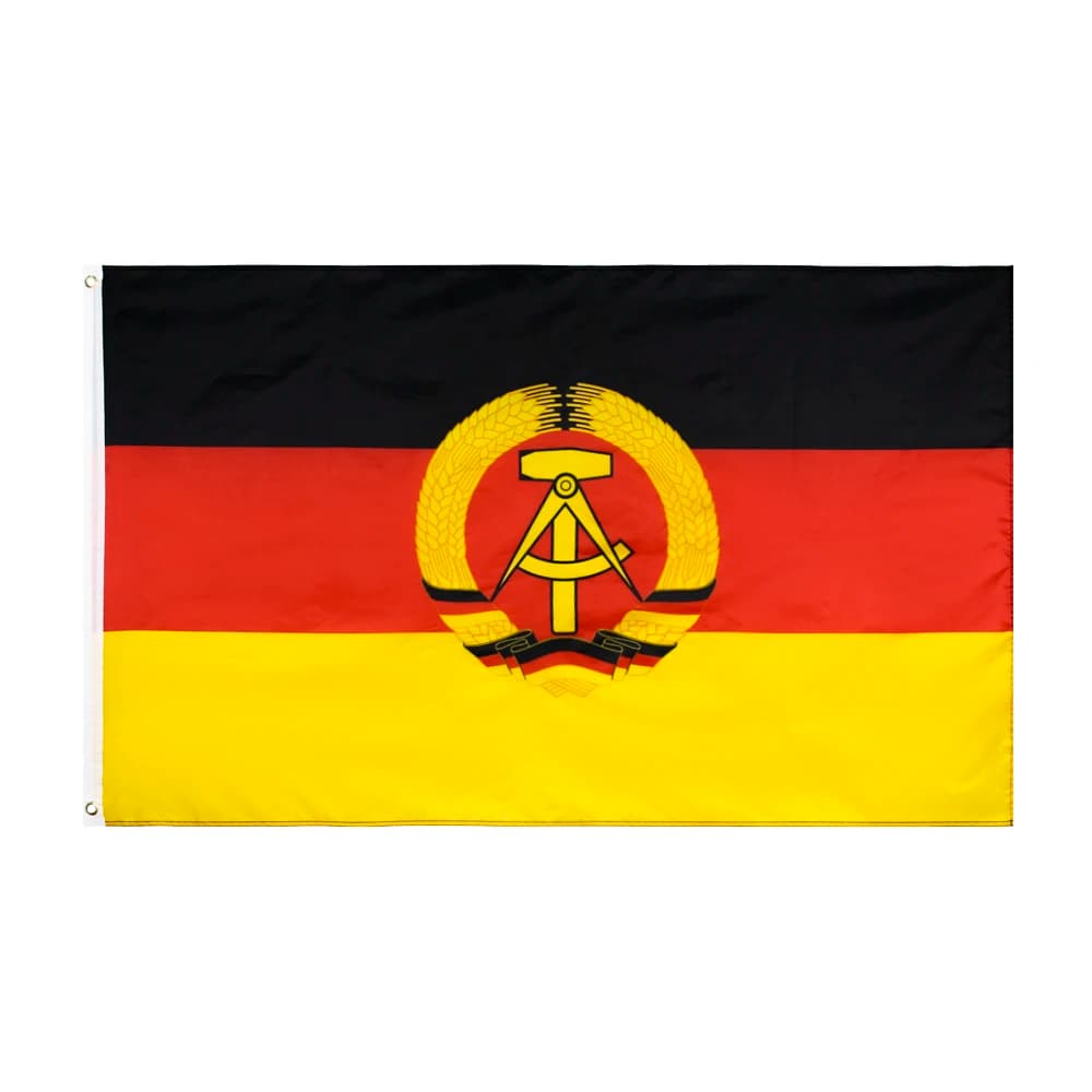 FLAGDOM 60x90cm 90X150cm Drapeau de la République démocratique allemande (RDA) Allemagne de l'Est