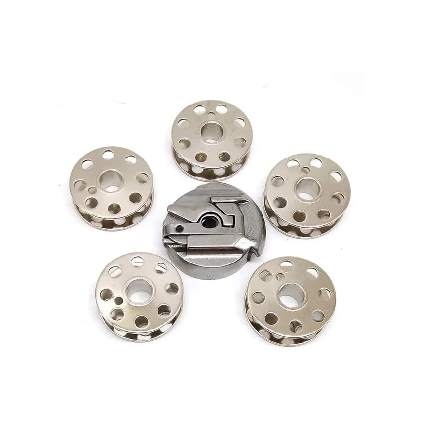 Étui pour bobines 45751 + 5 bobines 45785 pour Singer 221,221k, 1 pièce