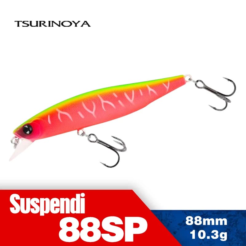 TSURINOYA 88SP leurre de pêche méné suspendu DW76 10.3g Wobblers longue coulée bar brochet Jerkbait appât système de mouvement attirail