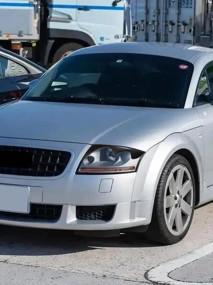 Faux cils de phare en fibre de carbone pour Audi TT 8N MK1 1998 - 2006, en fibre de verre noir mat, kit de carrosserie pour tuning.