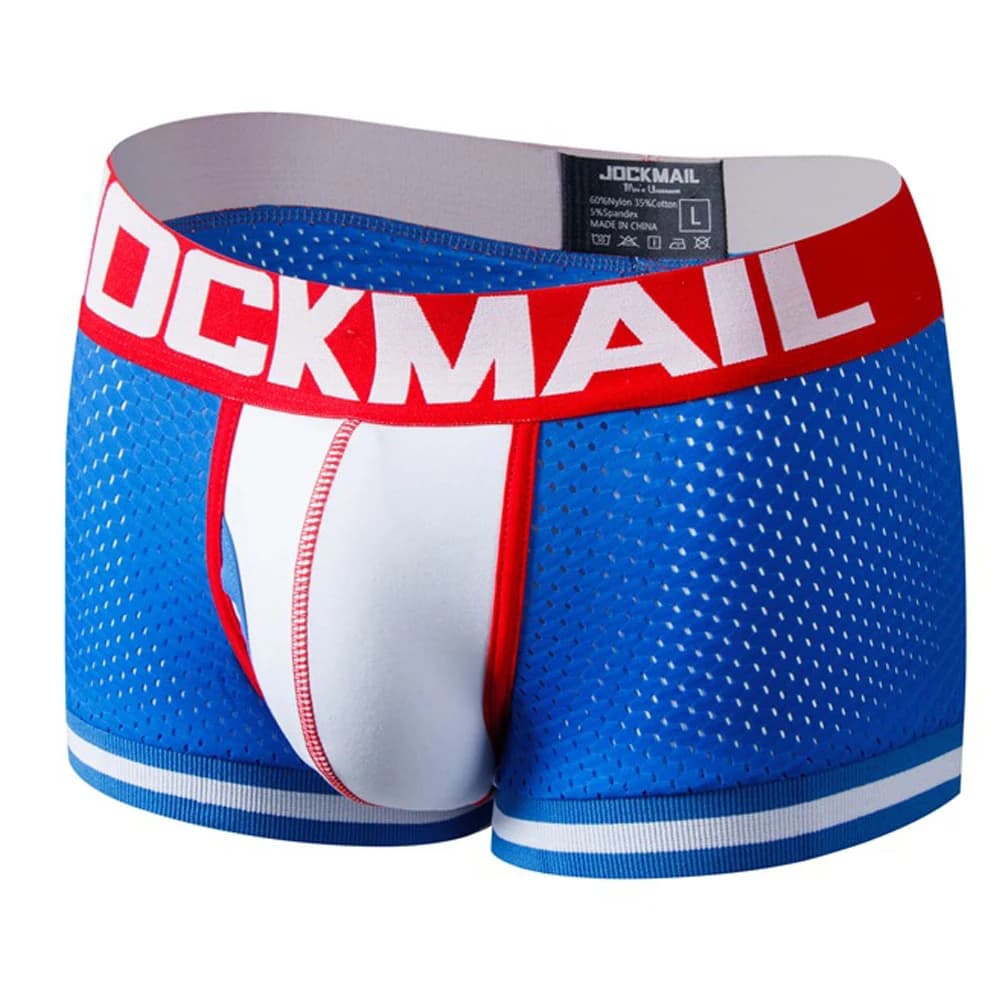 Boxer Sexy pour hommes, sous-vêtements en maille, taille basse, respirant, en coton, pochette convexe en U, supports athlétiques, Leggings, boxeurs Hombre