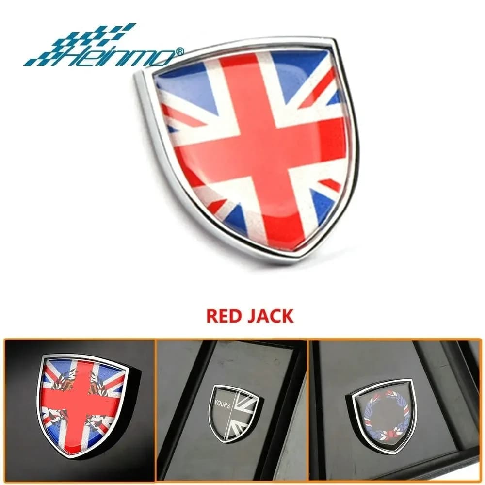 Autocollants de couverture de bouclier, emblème en métal, autocollants pour Mini Cooper Countryman Clubman F54 F55 F56 R55 R56 R60 F60, accessoires de voiture