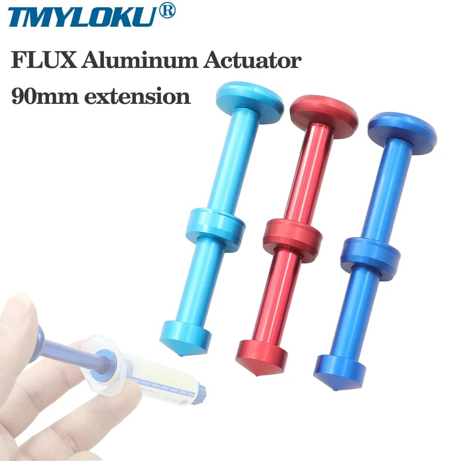 Tige de poussée en alliage d'aluminium, tige de surpression de flux de seringue universelle 10cc, pâte de flux, trésor de soudage, accessoires d'huile de soudage