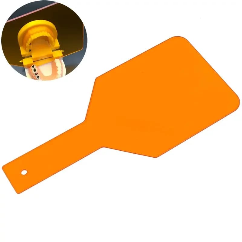 Plaque de protection pour lampe de polymérisation dentaire, planche de protection des yeux, outils dentaires à main, palette de filtre à lumière