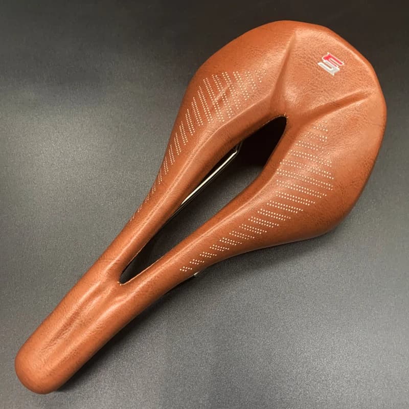 2023 TAOZIK 145mm marron simili cuir creux respirant léger selle de vélo de course siège de vélo