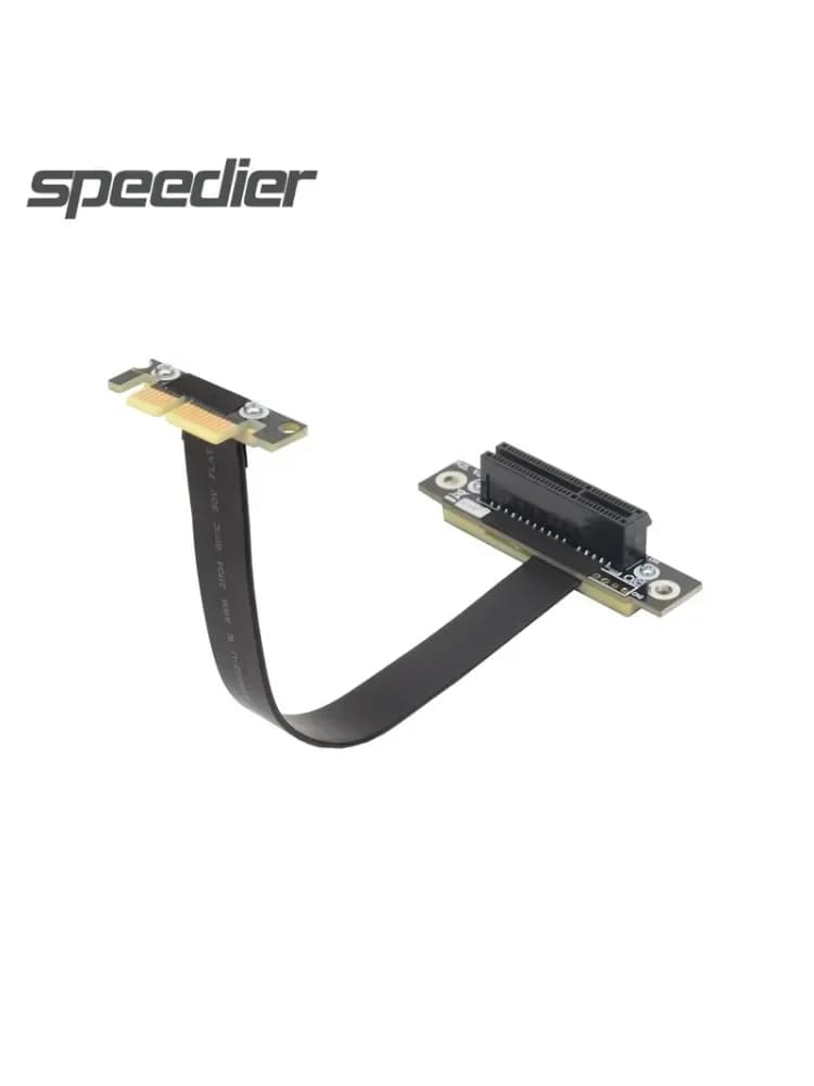 Câble d'extension PCIE 1x à 4x PCI-E Riser Express, pour carte mère, GPU coudé à 90 °, pour touristes