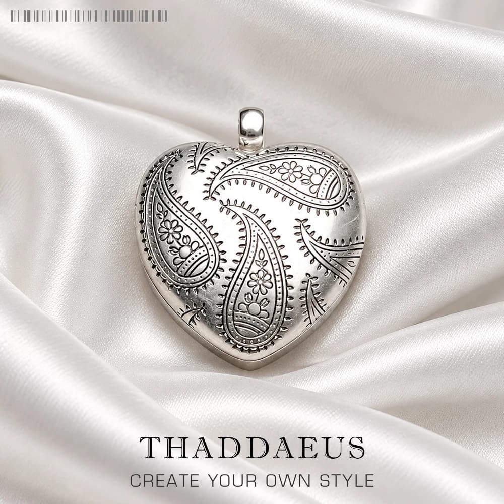 Grand pendentif en forme de cœur, médaillon en argent Sterling 2021, nouveauté printemps 925, bijoux fins, accessoires, cadeau romantique pour femme, Europe