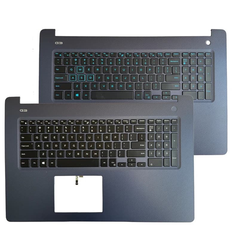 Nouveau clavier d'ordinateur portable américain pour Dell inspiron G3 17 3779 5779 avec couvercle supérieur repose-paume