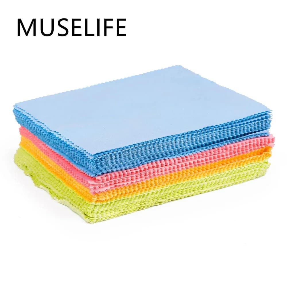 Lingettes de nettoyage pour lunettes en microfibre, 10 pièces, 150x175mm, lingettes de nettoyage pour écran de téléphone, lingettes de nettoyage pour lunettes