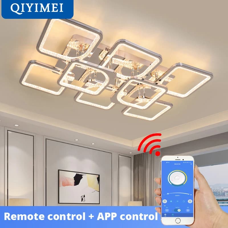 Plafonnier LED au Design Moderne, Éclairage d'Nikà Intensité Réglable, Luminaire Décoratif de Plafond, Idéal pour une Chambre à Coucher, un Restaurant, un Bureau, une Salle à Manger ou un Salon