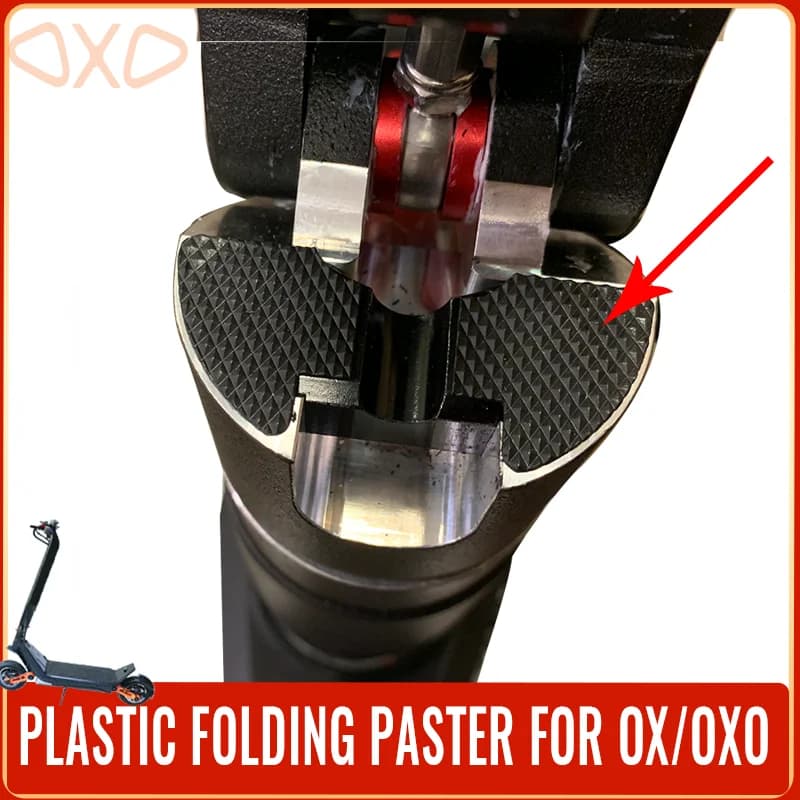Coussin adhésif pliable pour scooter électrique INOKIM OXO OX, réduit efficacement l'espace de mouvement de la barre verticale
