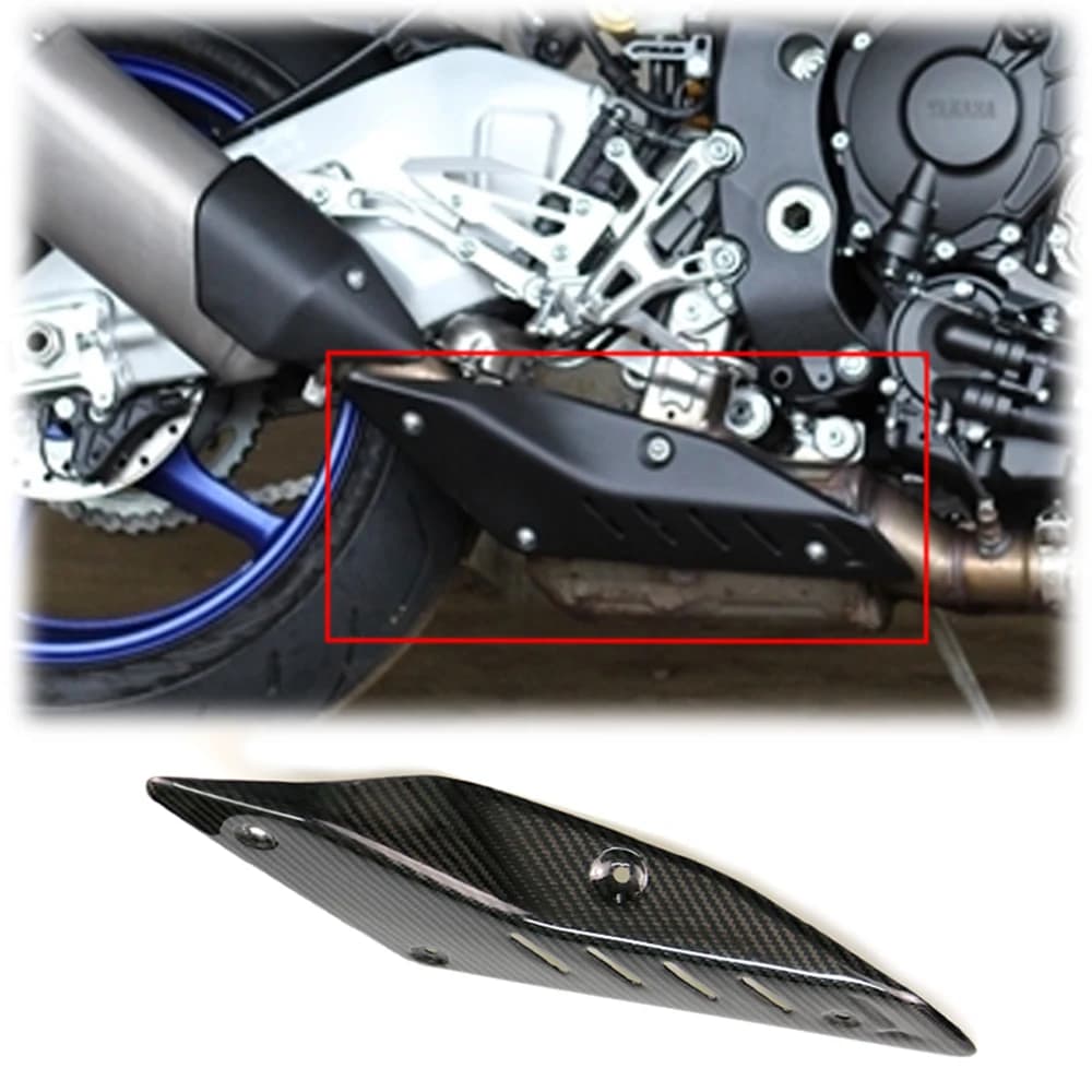 Juste de Protection Thermique en Fibre de Carbone Modifiée pour Moto, Accessoire Large pour Yamaha Stuff 10 MT10 2016 2017 2018