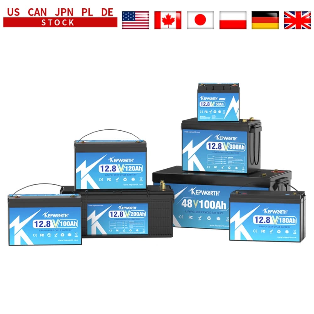 Batterie LiFePO4 12V, 100 120 135 200ah, pour voiturette de Golf, camping-car, tout-terrain, Bluetooth intégré, 6000 Cycles d'alimentation au Lithium