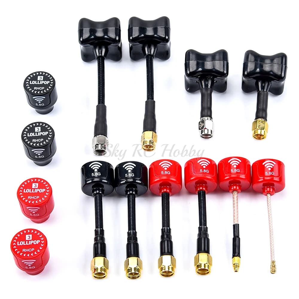 Lollipop 3 V3/BlackSheep/Tubby 5.8GHz FPV antenne SMA/RP-SMA/MMCX/UFL prise RHCP pour émetteur RC Drone de course FPV