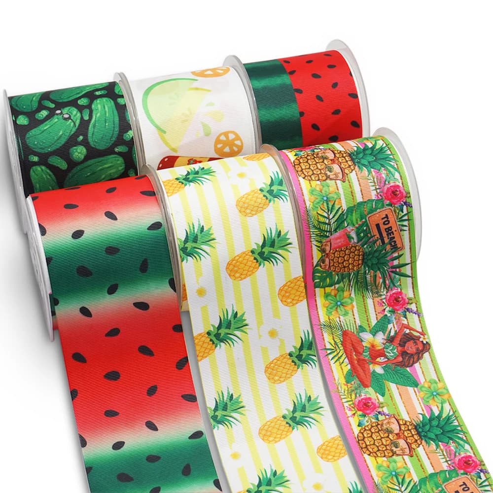 Ruban gros-grain imprimé léopard Mars pour bricolage, fournitures d'artisanat, accessoires de couture, 5 mètres 48994