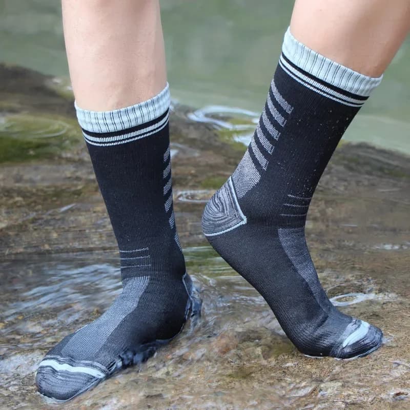 Chaussettes imperméables respirantes pour l'extérieur, randonnée, pataugeoire, Camping, ski d'hiver, équitation, neige, chaudes, imperméables