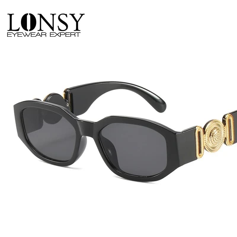 Lunettes de soleil rectangulaires Vintage pour femmes et hommes, Design de marque à la mode, verres de coupe rétro dégradés carrés, UV400