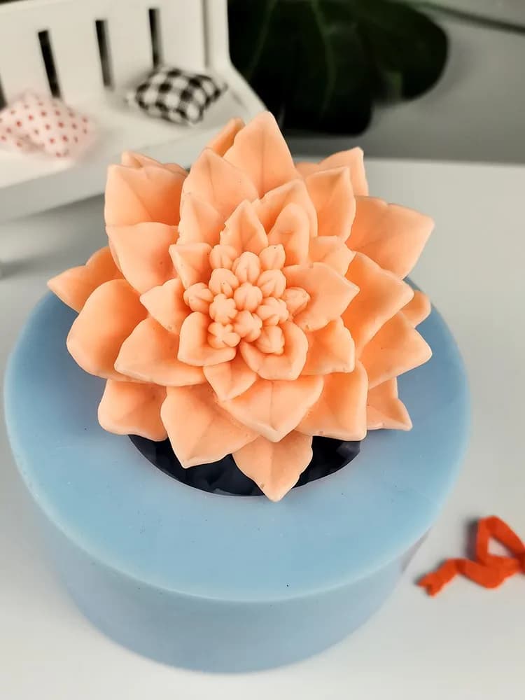 Moules à fleurs de poinsettia de Noël Regina, décoration en silicone, moules à plantes, moules à bougies, résine irrigation de bouquet exécutif, HC0280 Store ZY