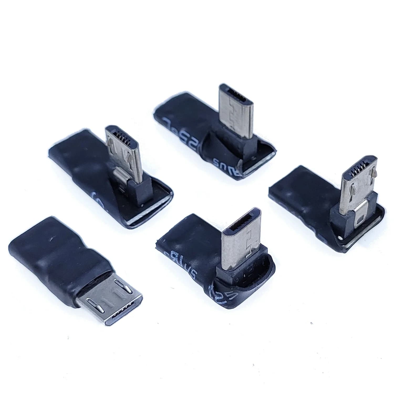 Adaptateur de données USB à 90 degrés, angle gauche et droit, Micro 5 broches femelle vers Micro USB mâle vers Mini connecteur USB, prise Micro USB