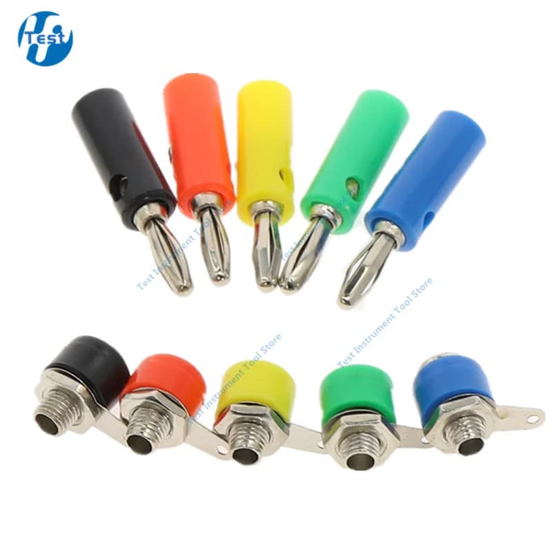 Mâle femelle J072 4mm prise banane mâle femelle pour insérer connecteur broche banane modèle bricolage