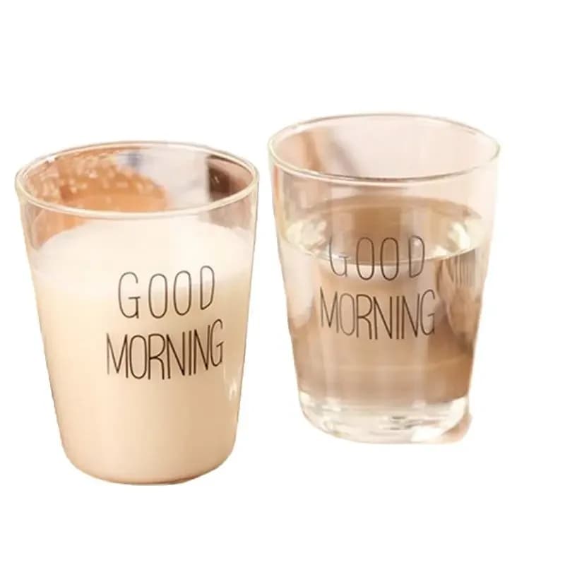 Tasse en verre résistante à la chaleur 330ml, Style bref, tasses de petit déjeuner, verres pour le lait, Smoothie, verres à boisson
