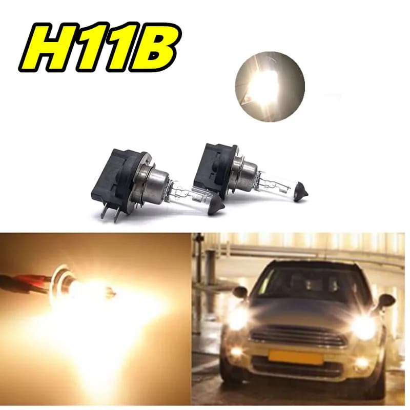 Ampoule de phare halogène H11B 12V55W, 2 pièces, lampe à Quartz clair 3500K