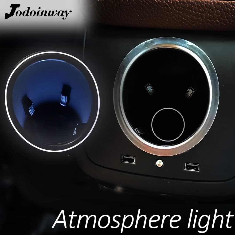 Accoudoir de console centrale avec lumières LED, développement de support de téléphone pour Volvo XC90, XC60, C60, V60, 2019, V90, S90, chargeur sans fil, sous intérieur