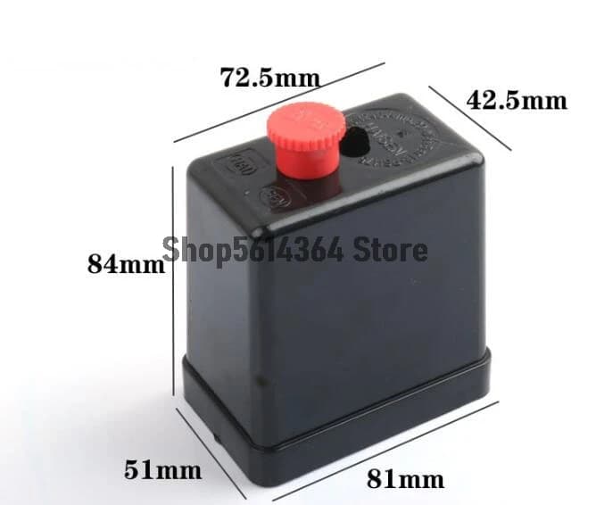 1 pièces 72.5x42.5mm 240V 15A 175PSI 12Bar compresseur d'air pression interrupteur de contrôle vanne juste seulement boîtier coque couvercle