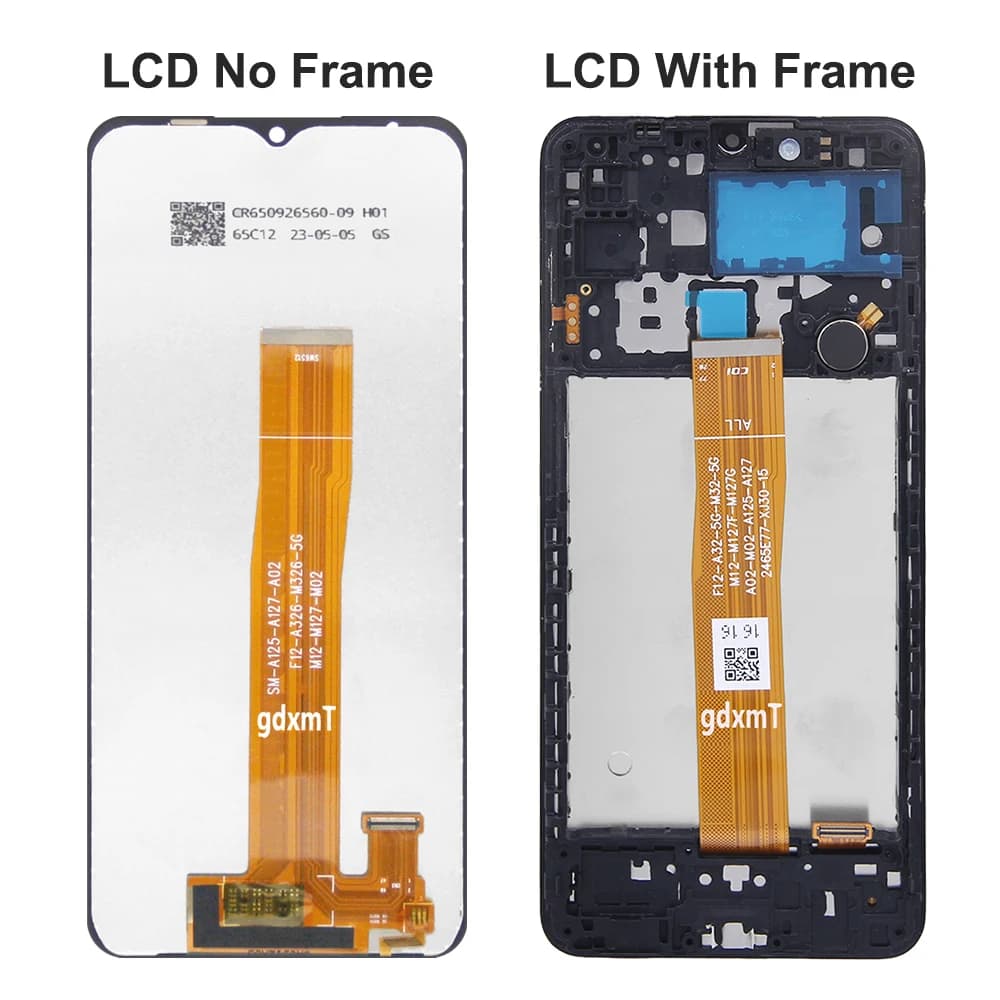 6.5 "pour Samsung Galaxy A12 Nacho LCD A127F A127M A127U LCD écran tactile numériseur assemblée pour Samsung A127 LCD