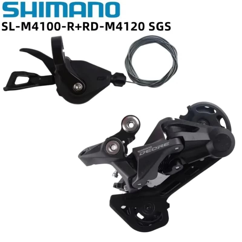 Shimano Deore M4100 Mini groupe 2x10 v/11 v levier de vitesse RD-M4120 M5120 dérailleur arrière à longue Cage pour ensemble de vélo de montagne 10s