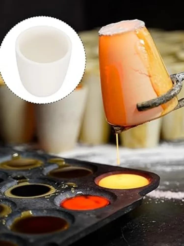 Creuset en forme d'arc de haute pureté, 99.5% al2o U75 * L56 * H122mm/matériau céramique/alumine, 400ml