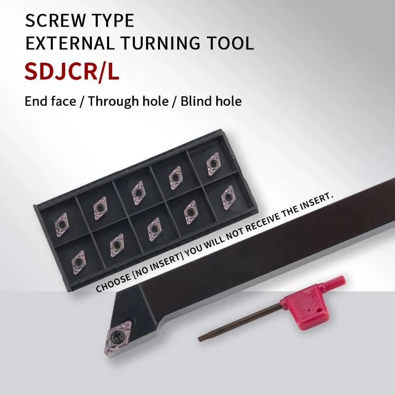 SDJCR/L SDJCR1212/1616H11 SDJCR2020K11 SDJCR2525M11 porte-outil de tournage externe DCMT11 jeu d'outils de tour à insert en carbure outils d'alésage outil tour à métaux outils de tournage plaquette
